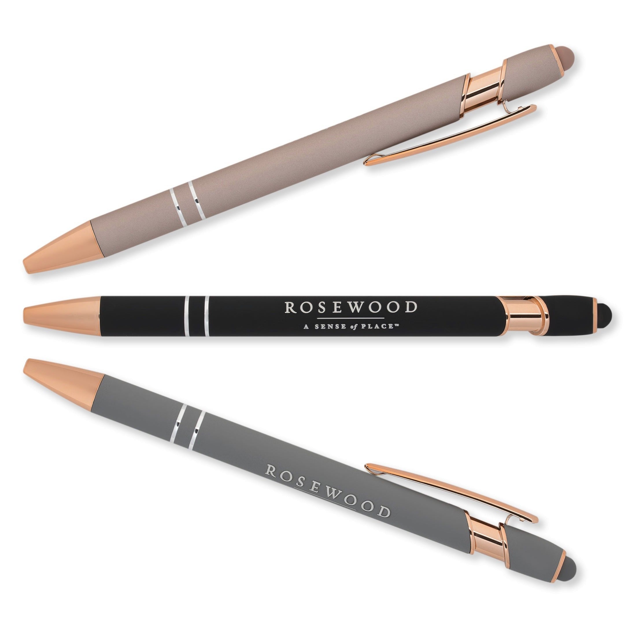 Xpress Soft Touch Stylus, Rose Gold, Metal Pens Engraved